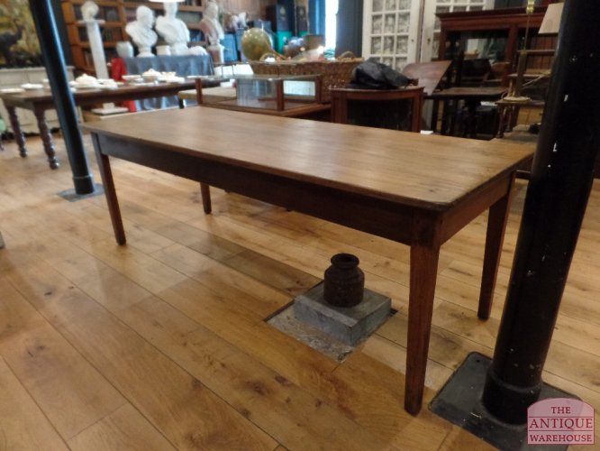 Antieke Franse eikenhouten eettafel 3