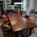 Antieke Franse eikenhouten eettafel 300 cm 2