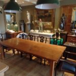 Antieke Franse kastanje houten eettafel 3