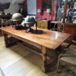 Antieke Franse kersen eettafel 1