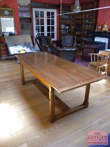 Antieke Franse kersenhouten eettafel 2