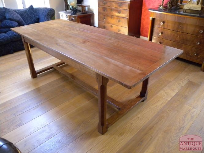 Antieke Franse kersenhouten eettafel 3
