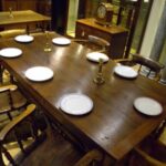 Antieke Franse notenhouten eettafel 3