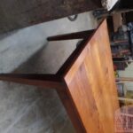 Antieke Franse strakke kersenhouten tafel 2