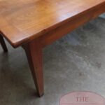 Antieke Franse strakke kersenhouten tafel 3