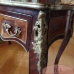 Antieke Franse schrijftafel, bureau de dame, niervormig 5