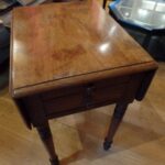 Antieke Kleine Mahonie Pembroke Tafel 1