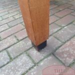 Antieke lange Franse eikenhouten eettafel 4