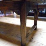 Antieke lange Franse kersenhouten eettafel 4