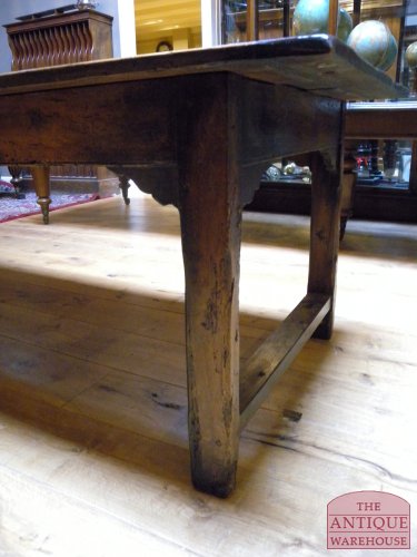 Antieke lange Franse kersenhouten eettafel 4