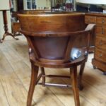 Antieke mahonie bureaustoel 2