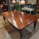 Antieke mahonie eettafel, antieke coulissen tafel, max 14 personen 2