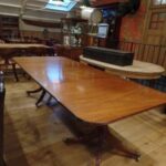 Antieke mahonie eettafel met twee tussenbladen 1