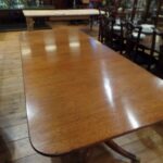 Antieke mahonie eettafel met twee tussenbladen 2