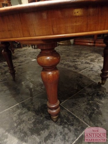 Antieke mahonie ovale coulissentafel 3