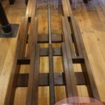 Antieke mahoniehouten eettafel uitschuifbaar 2