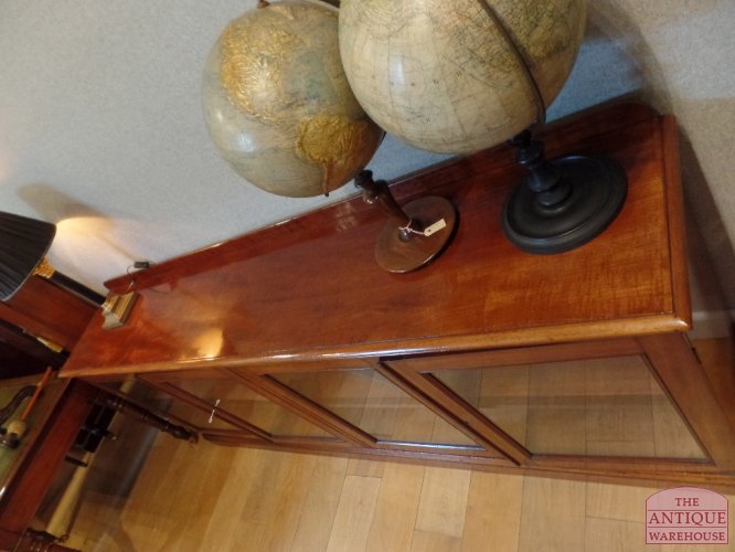 Antieke mahoniehouten lage boekenkast 3