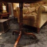 antique rectangular mahogany tilt top table 2
