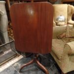 antique rectangular mahogany tilt top table 3