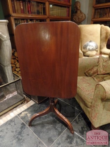 antique rectangular mahogany tilt top table 3