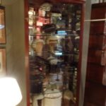 Antieke mahonie vitrine kast 2