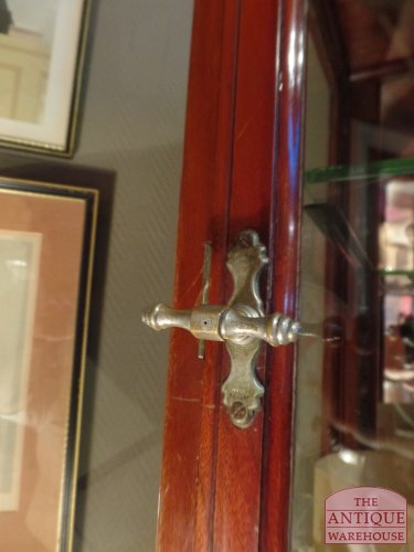 Antieke mahonie vitrine kast 3