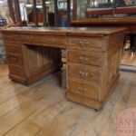 Antiek eikenhouten Engels kwaliteitsbureau 1