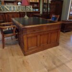 Antiek Engels eiken partnersbureau 1