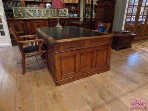 VERKOCHT SOLD antiek engels eiken partners desk