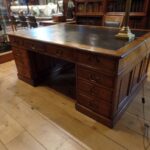 Antiek Engels eiken partnersbureau 2