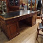 Antiek Engels eiken partnersbureau 3