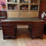 Antiek mahonie bureau 1