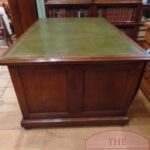 Antiek mahoniehouten military partners desk 2