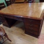 Antiek mahoniehouten partnersbureau 2