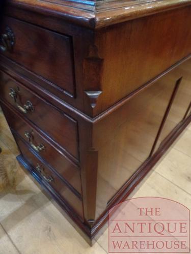 Antiek mahoniehouten partnersbureau 4