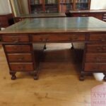 Antiek mahoniehouten partnersbureau 1