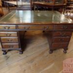 Antiek mahoniehouten partnersbureau 2