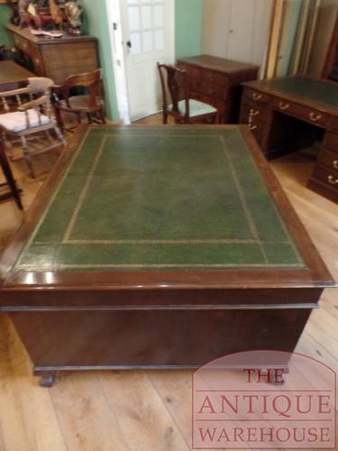 Antiek mahoniehouten partnersbureau 3