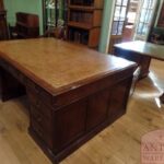 Antiek mahoniehouten partnersbureau 2