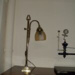 antiek messing bureaulampje 1