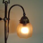 antiek messing bureaulampje 2