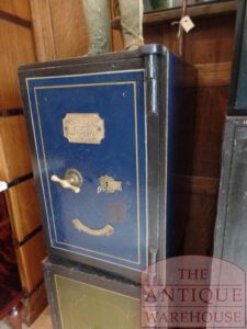 VERKOCHT, Sold, antieke brandkast, antieke Engelse kluis