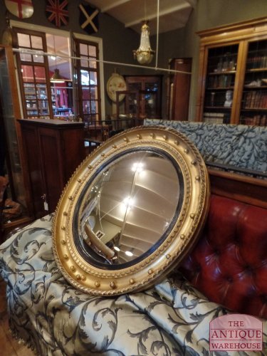 Antieke butler spiegel van een uitzonderlijk grote 3
