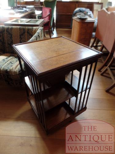 Antieke eiken Engelse boekenmolen 3