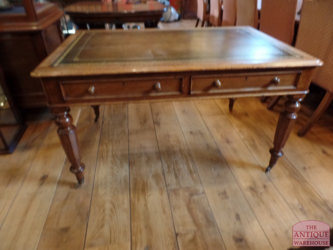 VERKOCHT SOLD antieke eiken schrijftafel