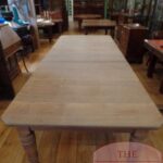 Antieke eikenhouten coulisse eettafel 1