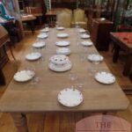 Antieke eikenhouten coulisse eettafel 2