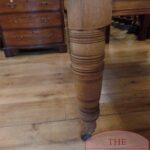 Antieke eikenhouten coulisse eettafel 3