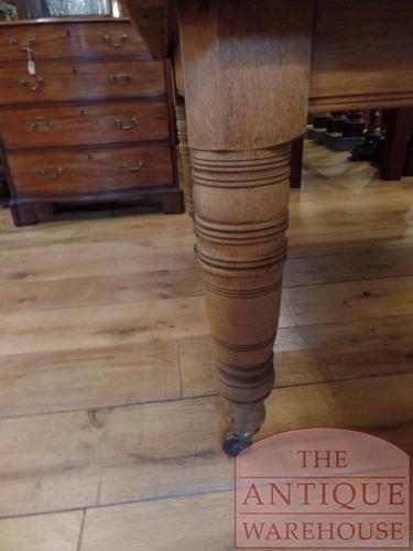 Antieke eikenhouten coulisse eettafel 3