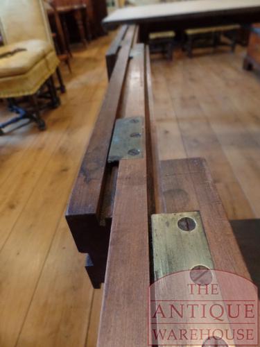 Antieke eikenhouten coulisse eettafel 5